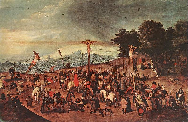 BRUEGHEL, Pieter the Younger Crucifixion dgg France oil painting art
